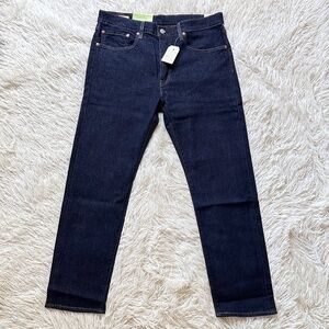 NWT Mens Levis Dark Wash 502 Taper Stretch Flex Eco Performance Size 34 x 30